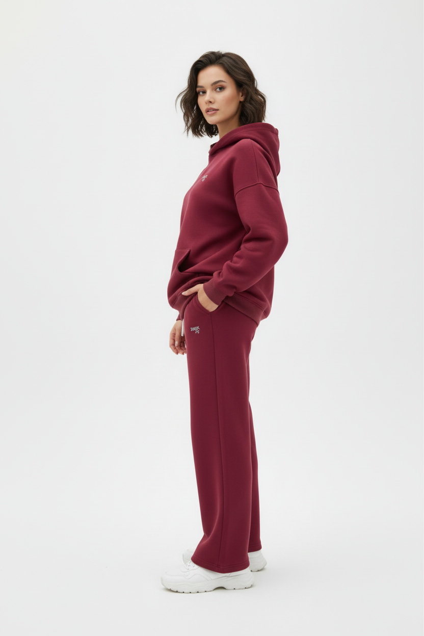 KAPUZENPULLOVER BORDO