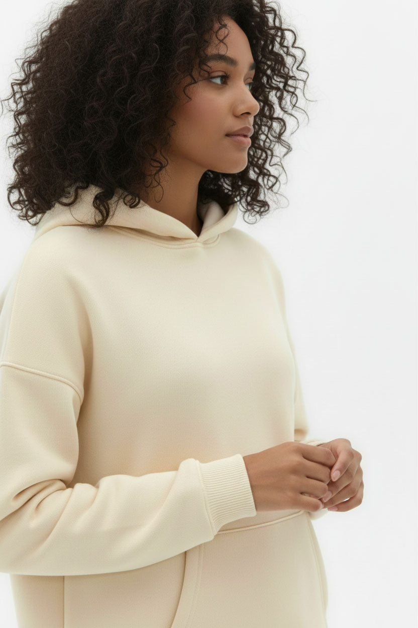 KAPUZENPULLOVER BEIGE