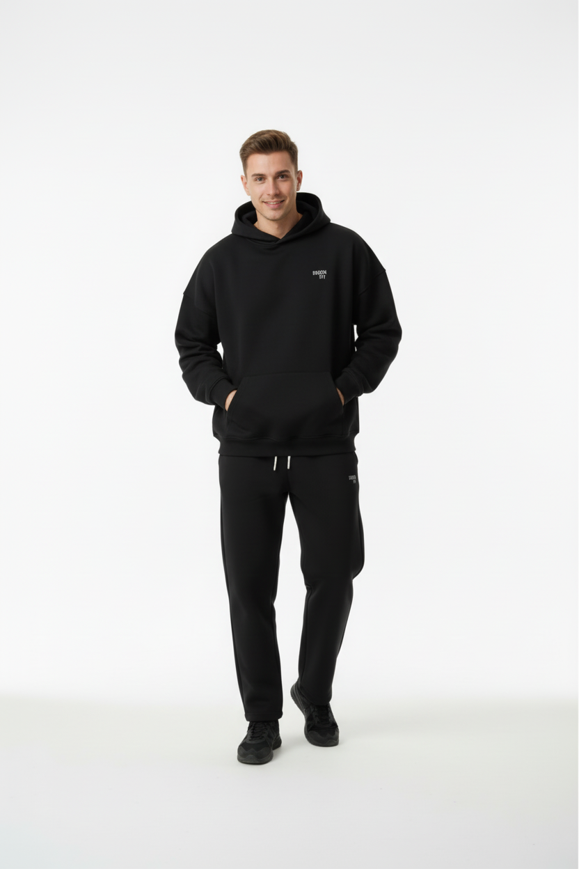 KAPUZENPULLOVER BLACK