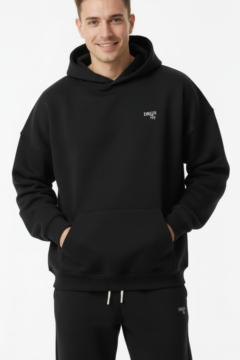 KAPUZENPULLOVER BLACK